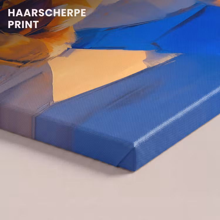 Canvas schilderij - Vos - Oranje - Vormen - Abstract — 5