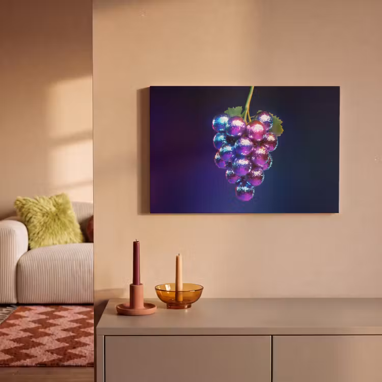 Canvas schilderij - Paars - Disco - Feest - Druif — 2