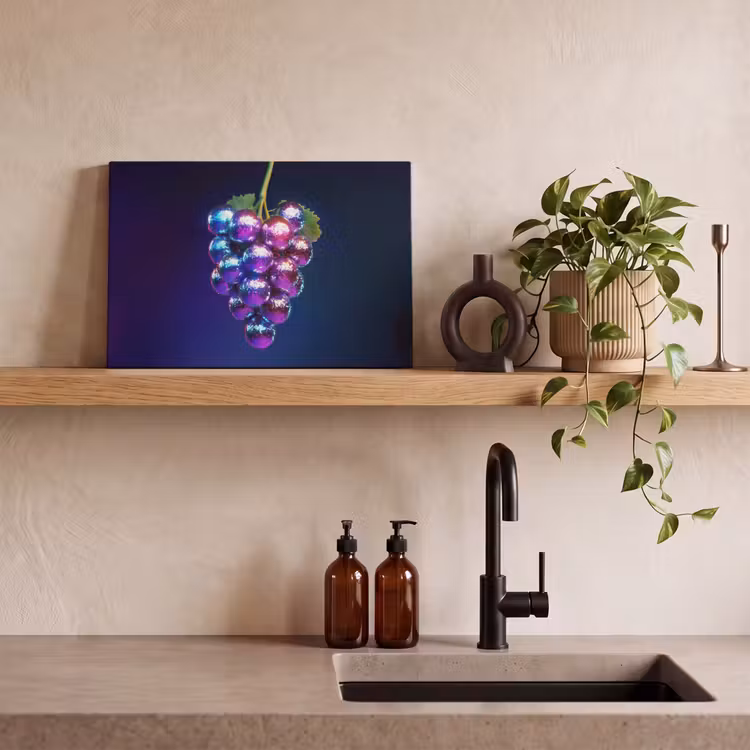 Canvas schilderij - Paars - Disco - Feest - Druif — 4