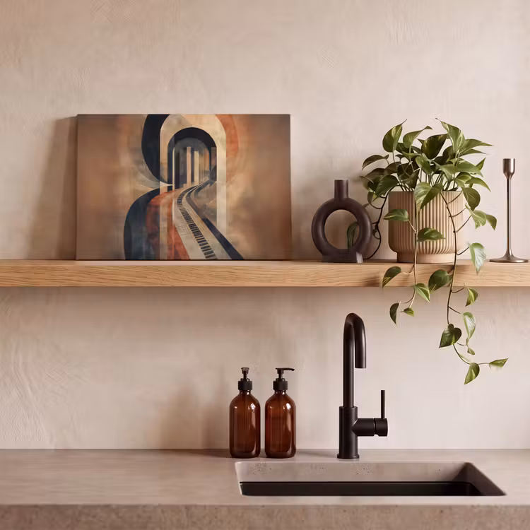 Canvas schilderij - Piano - Toetsen - Abstract — 4