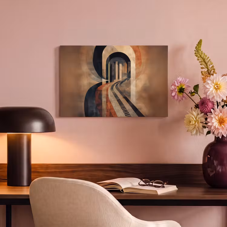 Canvas schilderij - Piano - Toetsen - Abstract — 6