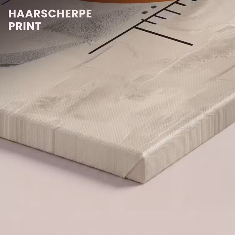 Canvas schilderij - Vrouw - Botanisch - Oranje - Kunst - Modern — 5
