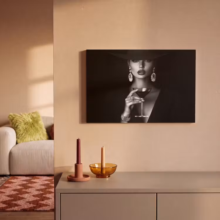 Canvas schilderij - Vrouw - Cocktail - Chic — 2