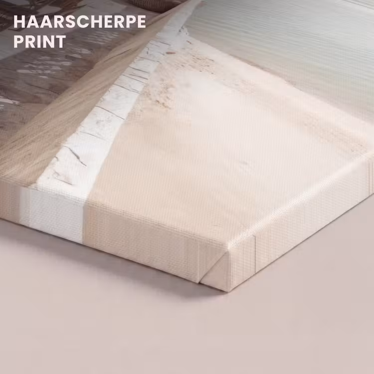 Canvas schilderij - Terras - Stoelen - Strand - Beige — 5