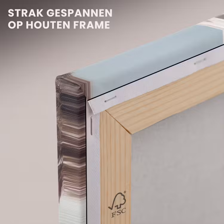 Canvas schilderij - Terras - Stoelen - Strand - Beige — 7