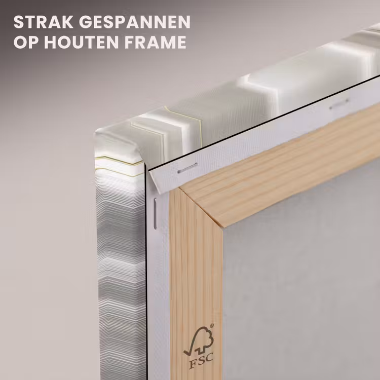 Canvas schilderij - Stof - Plooien - Goud — 7