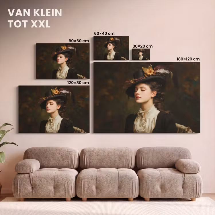 Canvas schilderij - Vrouw - Victoriaans - Portret — 8