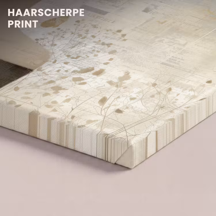 Canvas schilderij - Vrouw met Paardenbloem Pluizenbol Als Haar — 5
