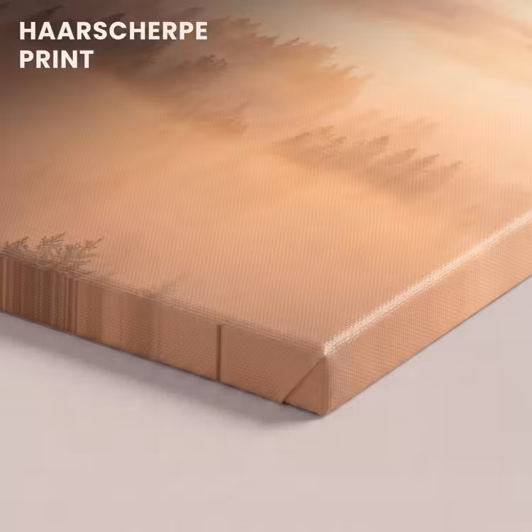 Canvas schilderij - Zonlicht - Mist - Bergen - Bomen — 5