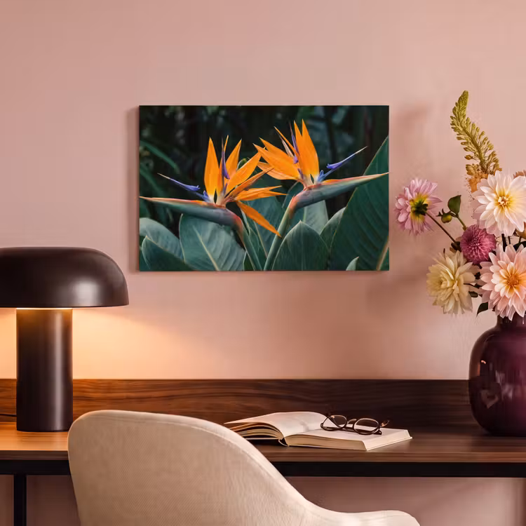 Canvas schilderij - Paradijsvogel - Bloem - Exotisch — 6