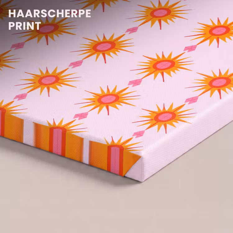 Canvas schilderij - Zon - Motief - Roze — 5