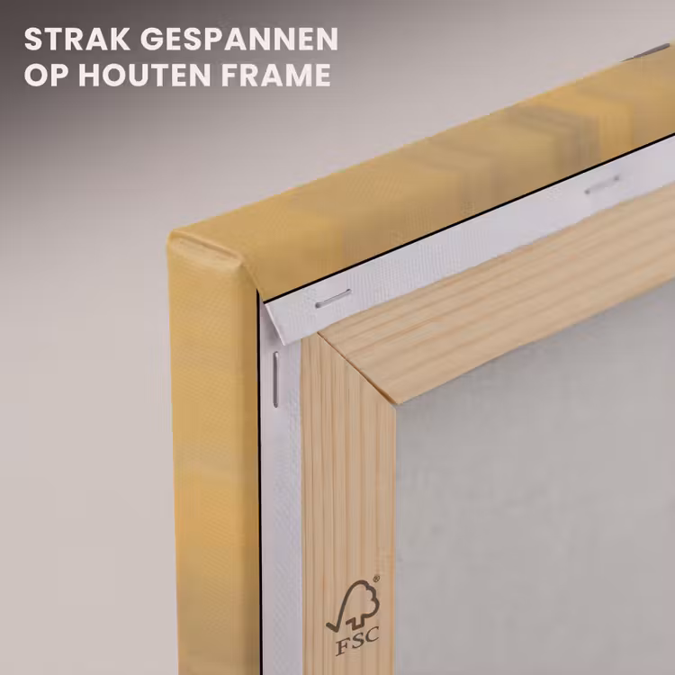 Canvas schilderij - Paard - Klassiek - Oker — 7