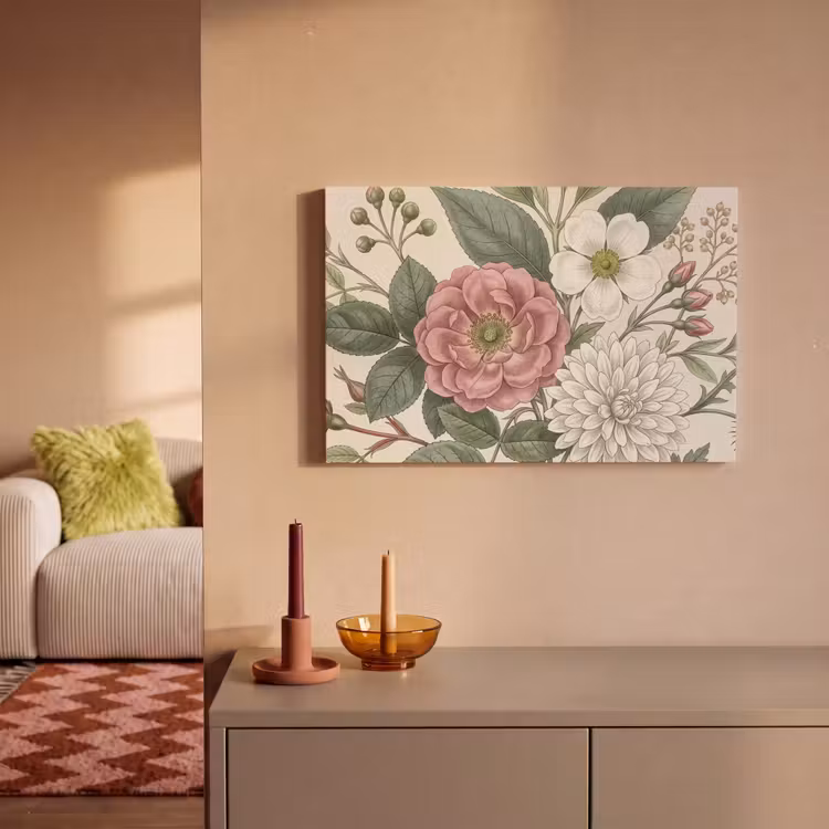 Canvas schilderij - Romantisch - Design - Kleurrijk — 2