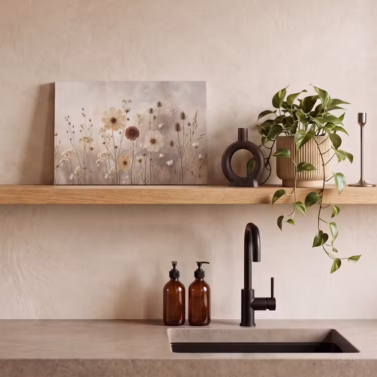 Canvas schilderij - Wilde bloemen - Botanisch - Vintage - Natuur - Rustiek — 4