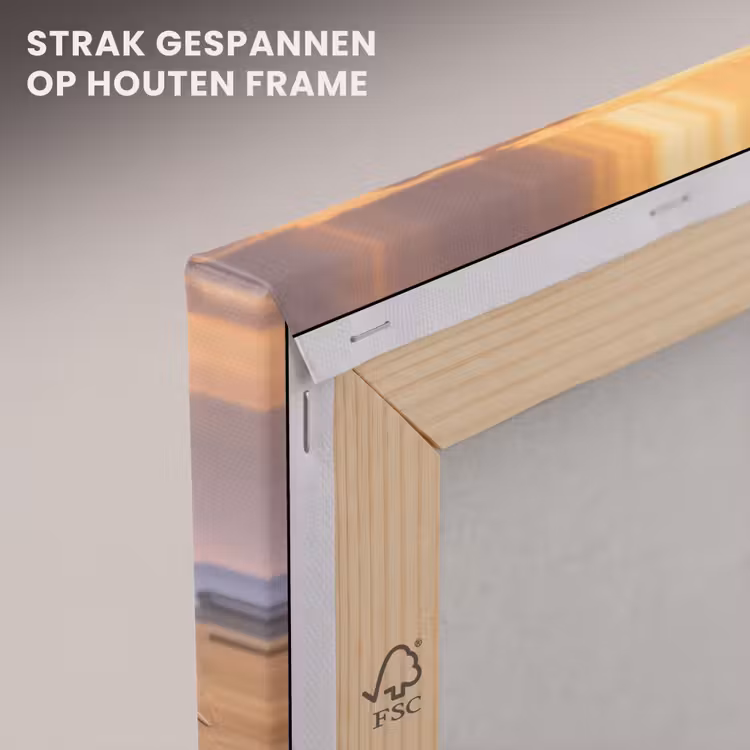 Canvas schilderij - Olifanten - Savanne - Zonsondergang - Afrika - Warm — 7