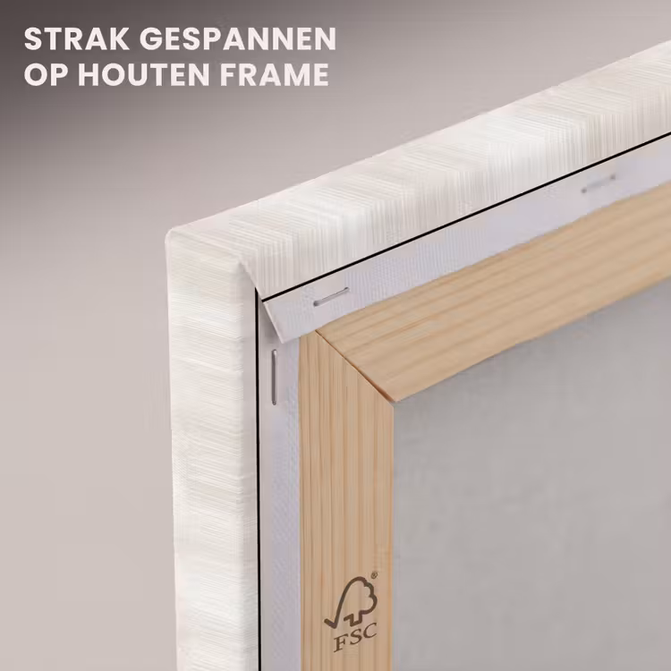 Canvas schilderij - Subtiel - Structuur - Beige — 7