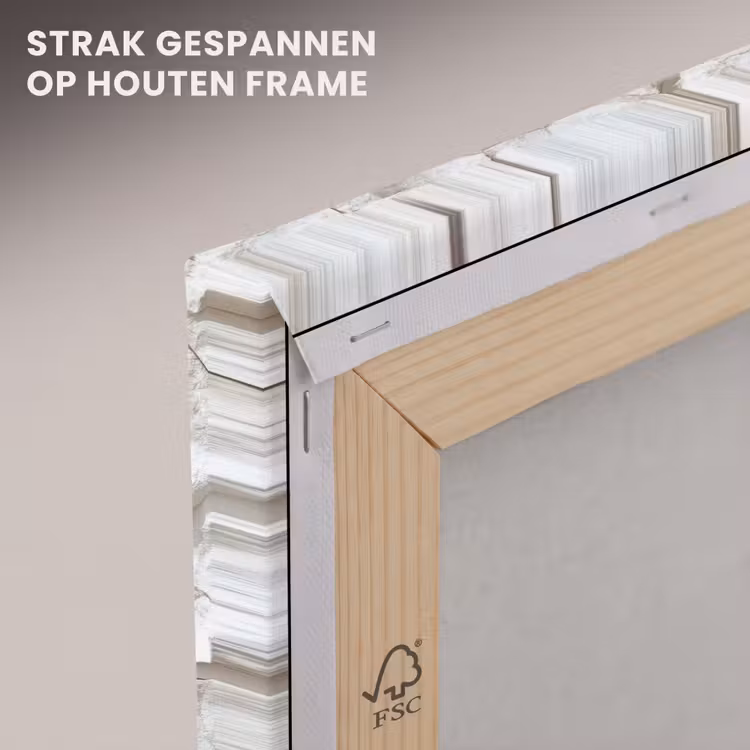 Canvas schilderij - Structuur - Rots - Wit — 7