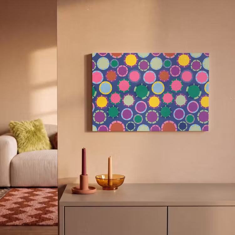 Canvas schilderij - Patroon - Cirkels - Abstract - Kleurrijk — 1