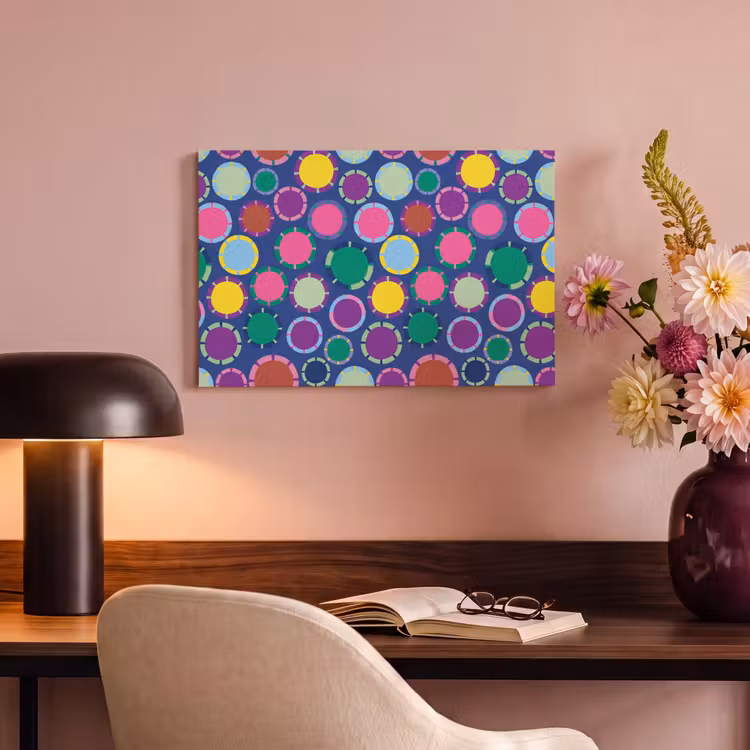 Canvas schilderij - Patroon - Cirkels - Abstract - Kleurrijk — 5
