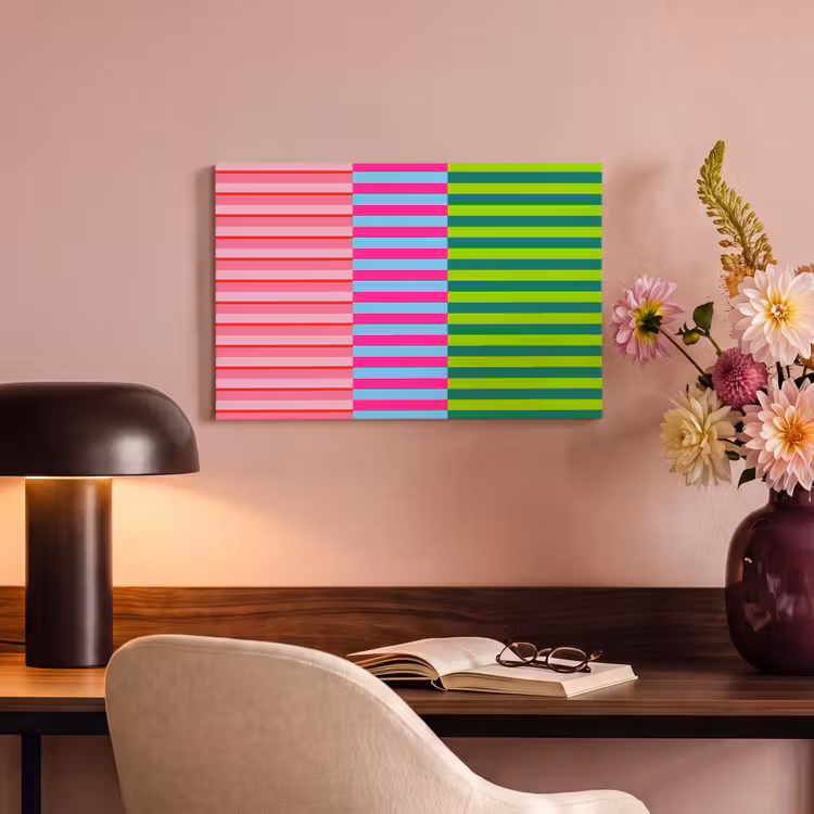 Canvas schilderij - Patroon - Strepen - Modern - Abstract - Kleurrijk — 5
