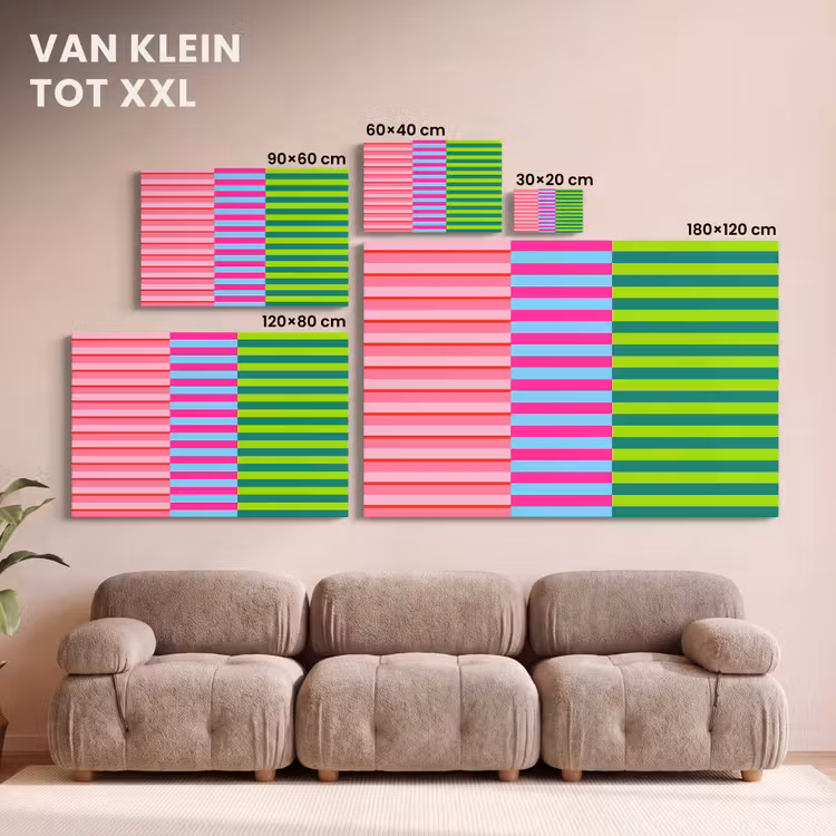 Canvas schilderij - Patroon - Strepen - Modern - Abstract - Kleurrijk — 7