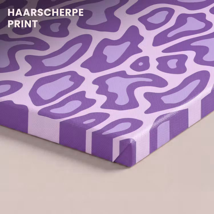 Canvas schilderij - Paars - Abstract - Luipaard - Vlekken - Groovy - Patroon — 4