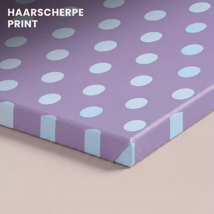 Canvas schilderij - Paars - Blauw - Geometrisch - Stippen - Polka Dot - Patroon — 4