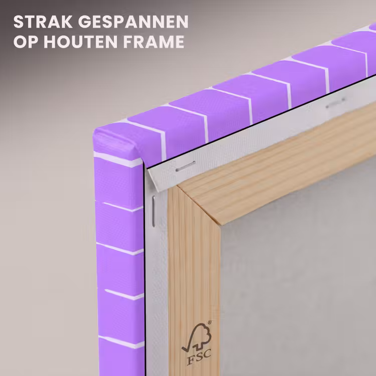 Canvas schilderij - Paars - Geometrisch - Stippen - Polka Dot - Patroon — 6