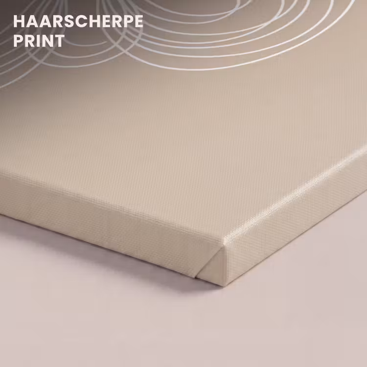 Canvas schilderij - Patroon - Lijnen - Abstract - Minimalistisch - Beige — 4
