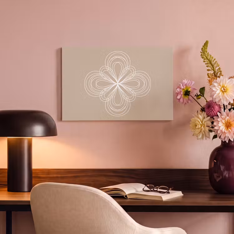Canvas schilderij - Patroon - Lijnen - Abstract - Minimalistisch - Beige — 5