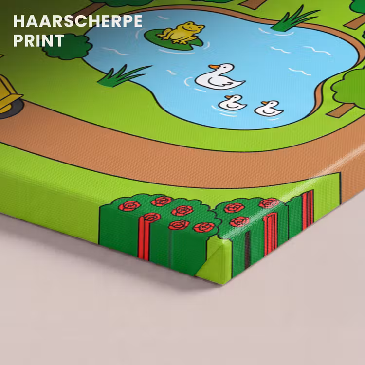 Canvas schilderij - Platteland - Dieren - Cartoon — 4