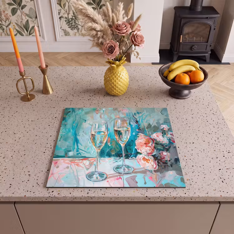 Inductie beschermer - Impressionistisch Proostmoment — 2