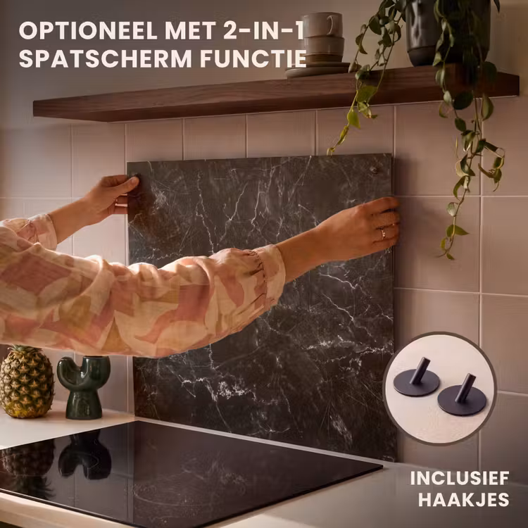 Inductie beschermer - Nachtelijke Marmeren Hemel — 10