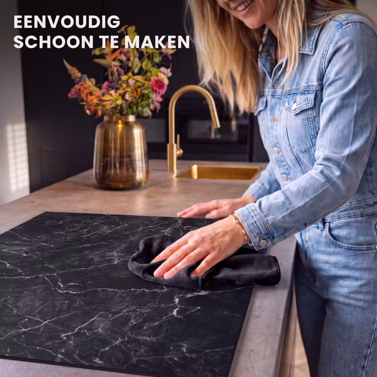Inductie beschermer - Nachtelijke Marmeren Hemel — 6