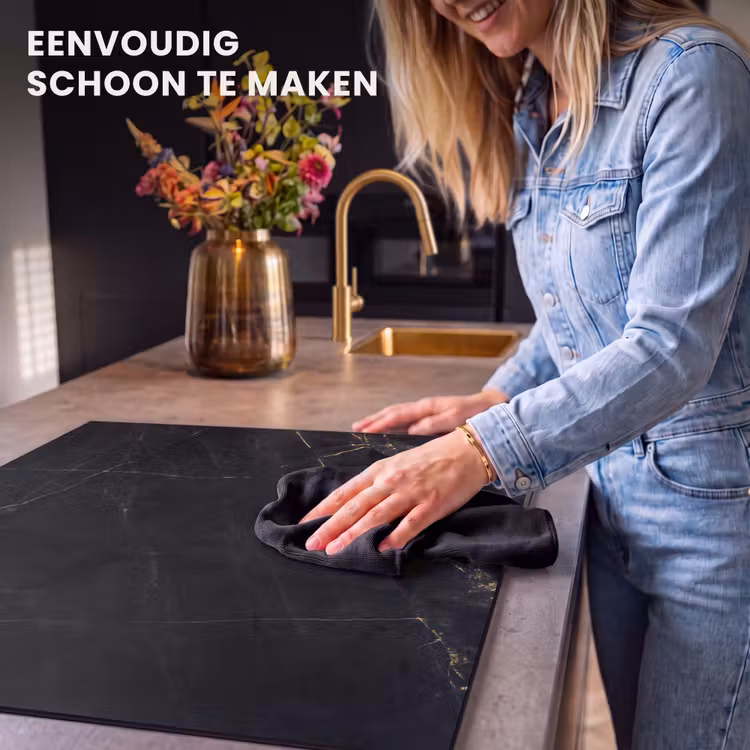 Inductie beschermer - Gouden Bliksem in Ebbenhout — 6
