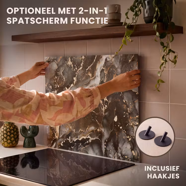 Inductie beschermer - Aardse Marmeren Luxe — 10