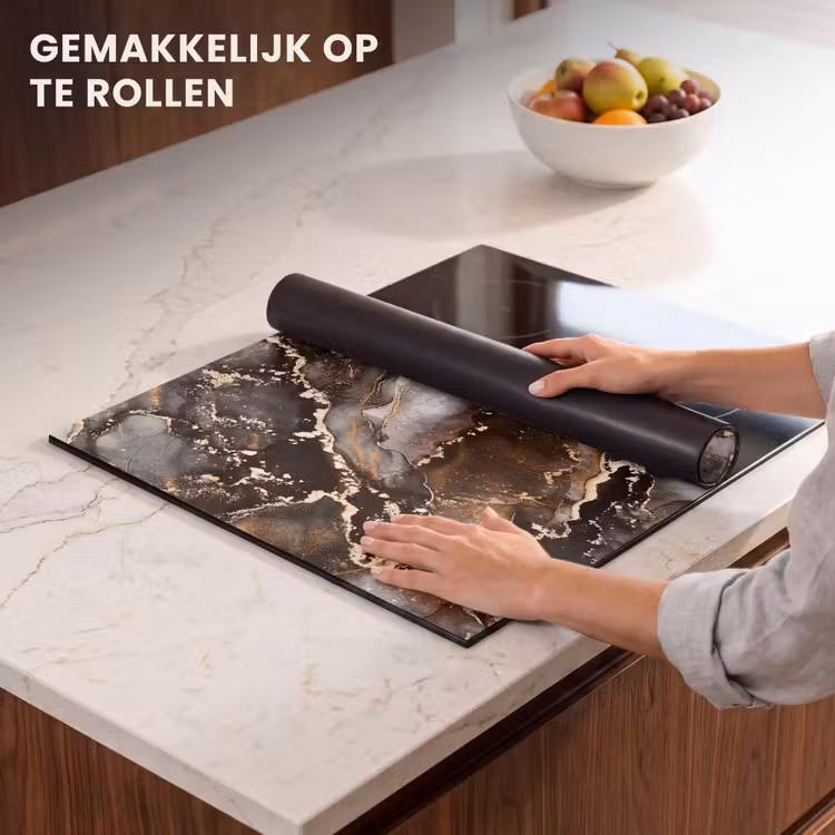Inductie beschermer - Aardse Marmeren Luxe — 7