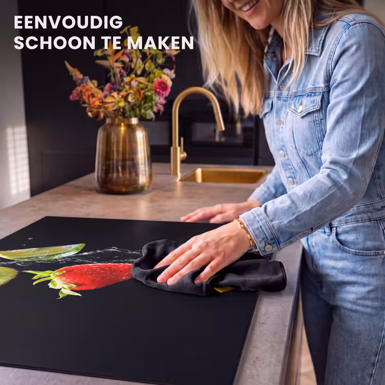 Inductie beschermer - Kiwi Aardbei Sinaasappel Waterspetters — 6