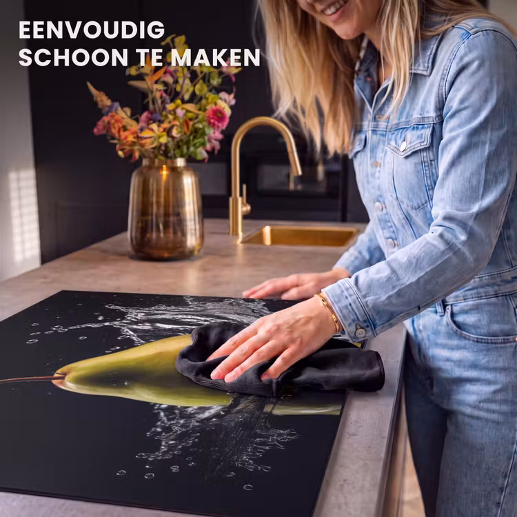 Inductie beschermer - Peer - Fruit - Water - Zwart — 6
