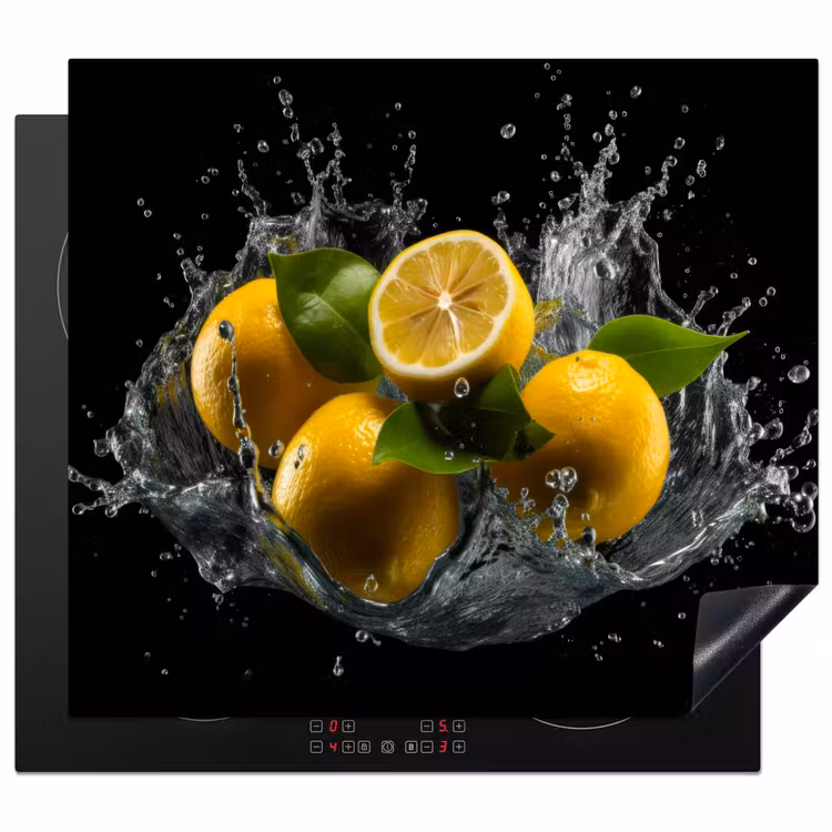 Inductie beschermer - Citroen - Fruit - Geel - Zwart