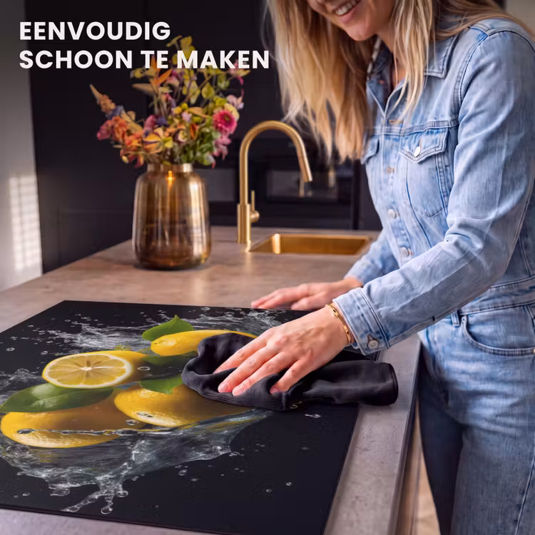 Inductie beschermer - Citroen - Fruit - Geel - Zwart — 6