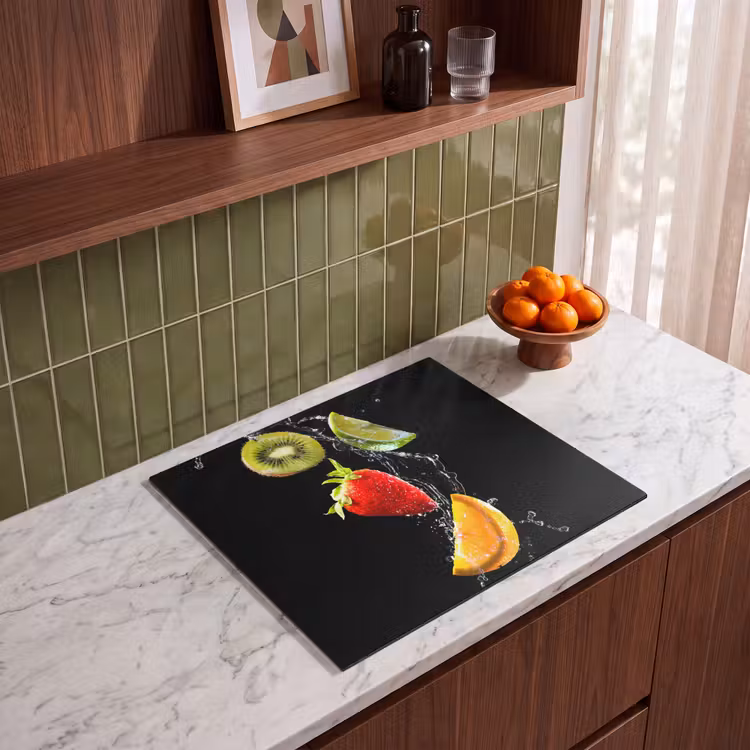 Inductie beschermer - Kiwi Aardbei Sinaasappel Waterspetters — 8