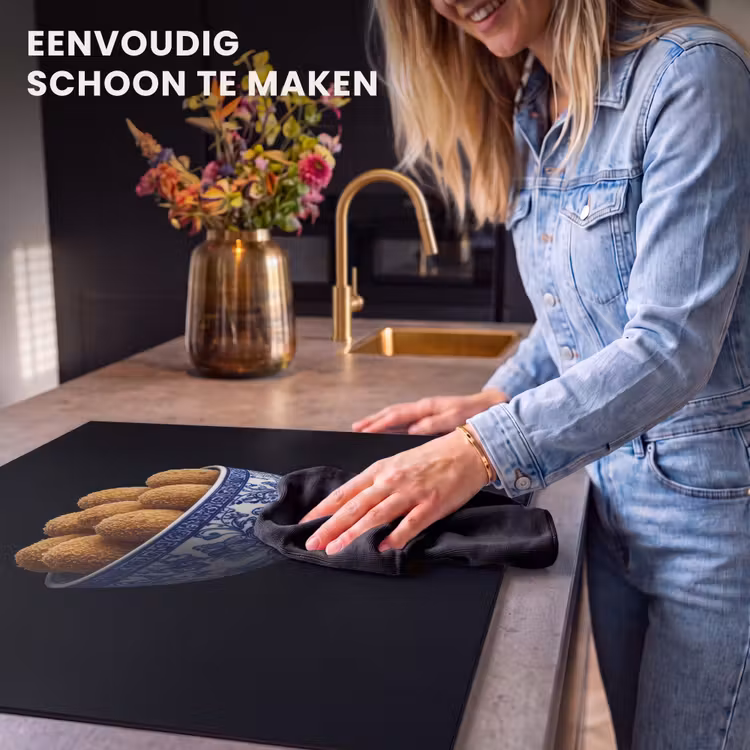 Inductie beschermer - Delfts blauw - Bitterballen - Holland - Schaal — 6
