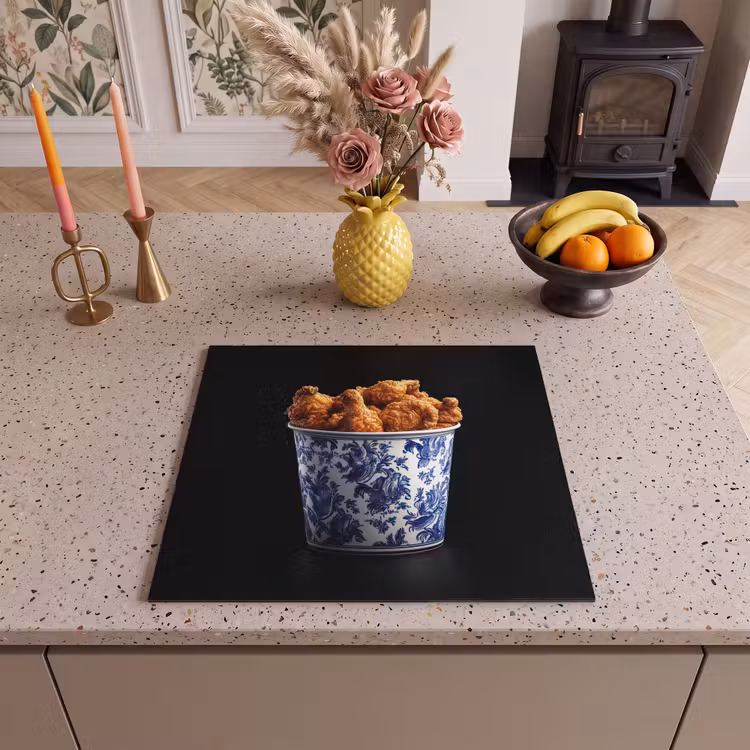 Inductie beschermer - Kip - Bucket - Delfts blauw - Lekker — 2