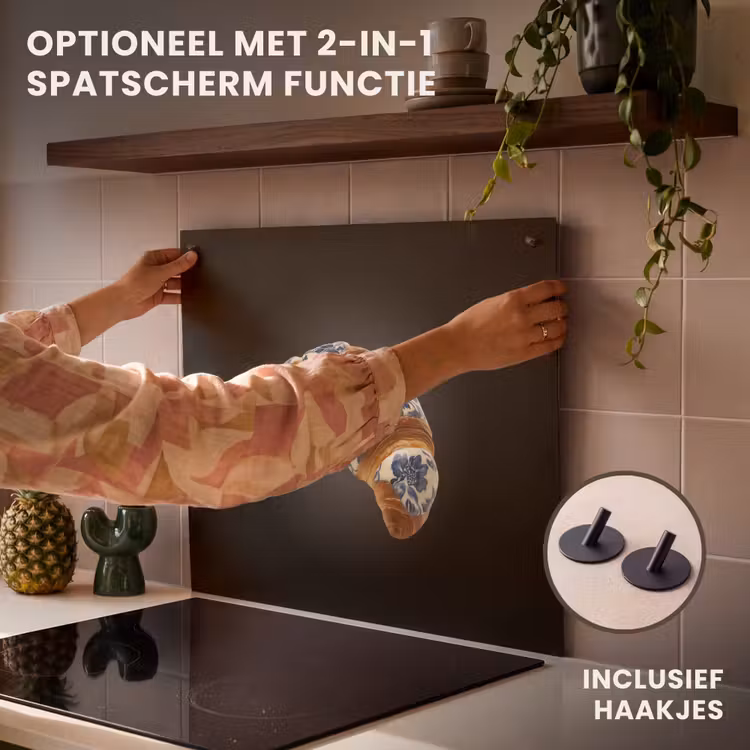 Inductie beschermer - Croissant - Bloemenpatroon - Delftsblauw — 10