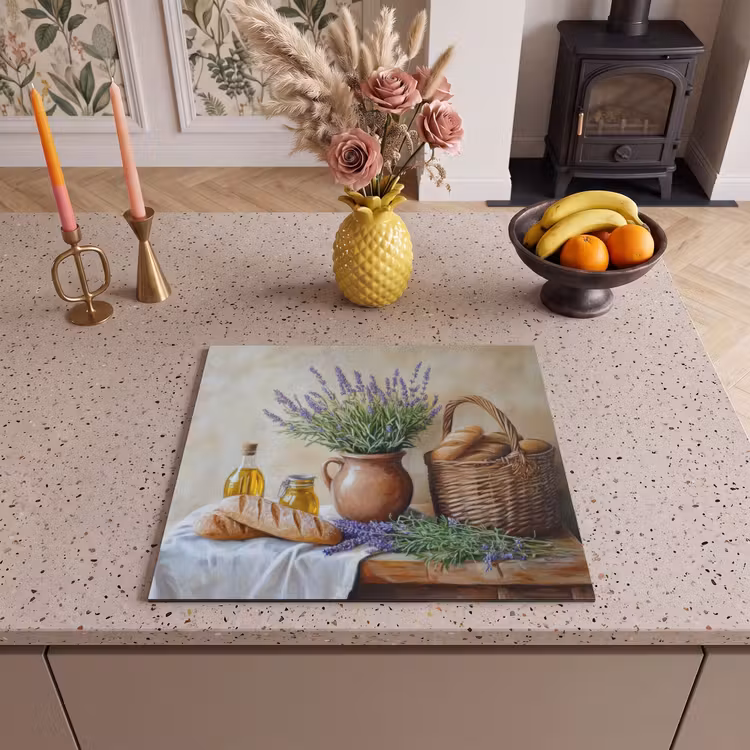 Inductie beschermer - Lavendel - Brood - Stilleven — 2
