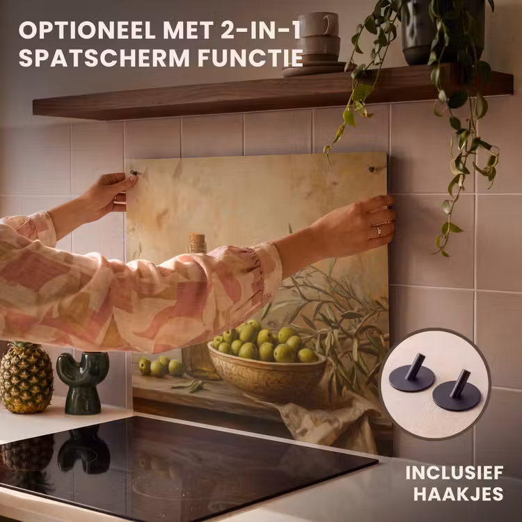 Inductie beschermer - Olijven - Stilleven - Vintage — 10