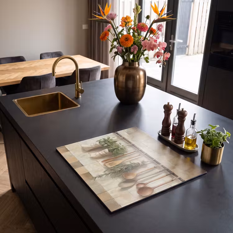 Inductie beschermer - Hout - Keukengerei - Stilleven - Tegels — 5