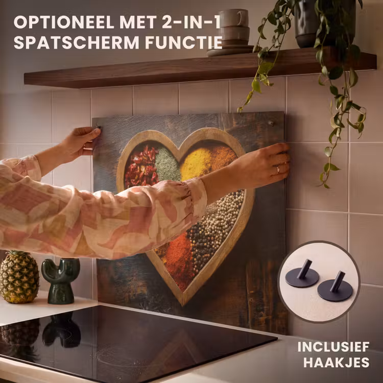 Inductie beschermer - Houten - Hart - Kleurrijke - Specerijen — 10