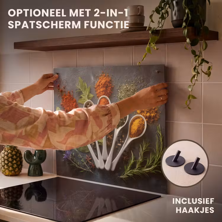 Inductie beschermer - Lepels - Wit - Poeder - Kruiden — 10
